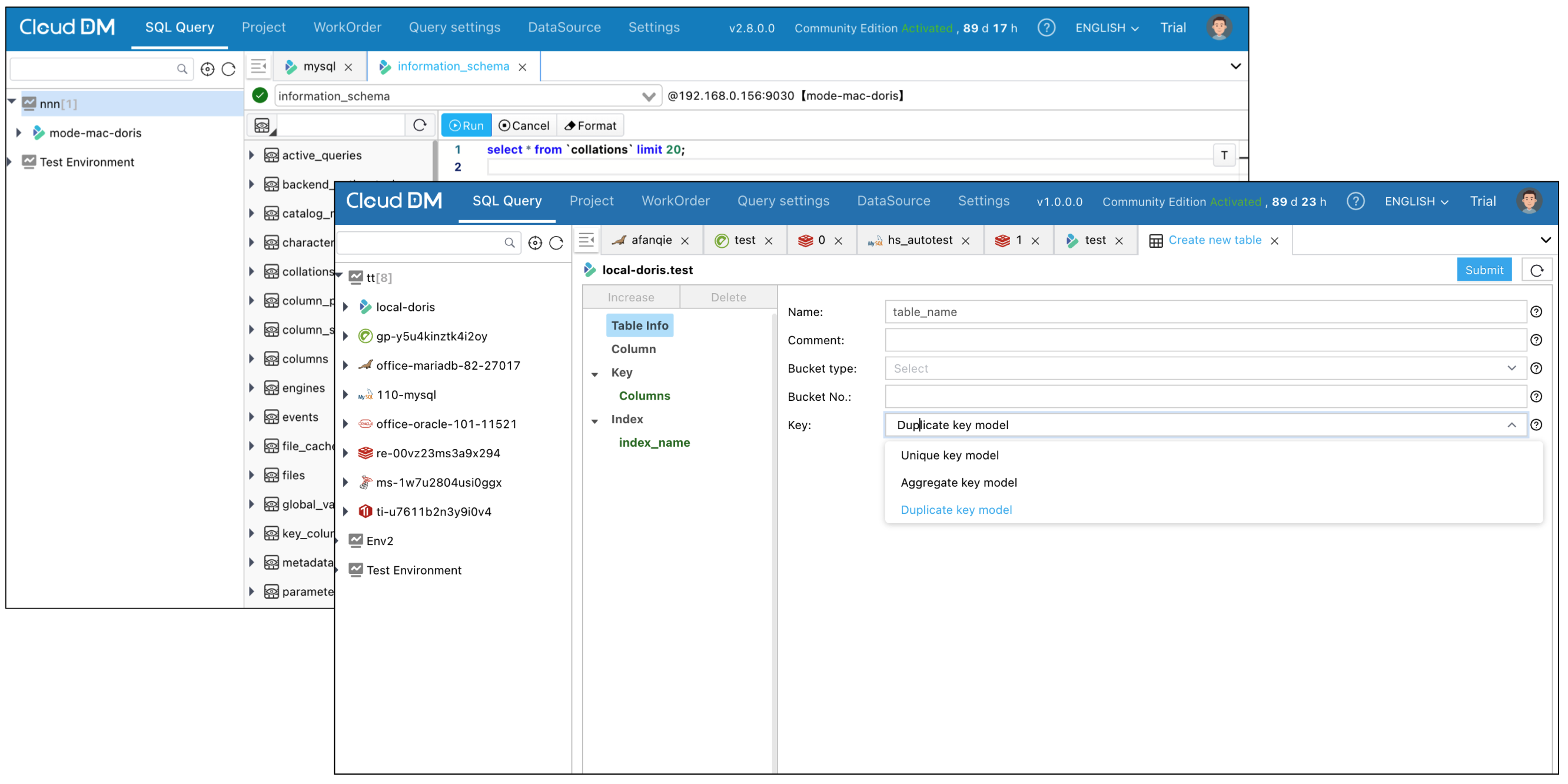 connect to data source