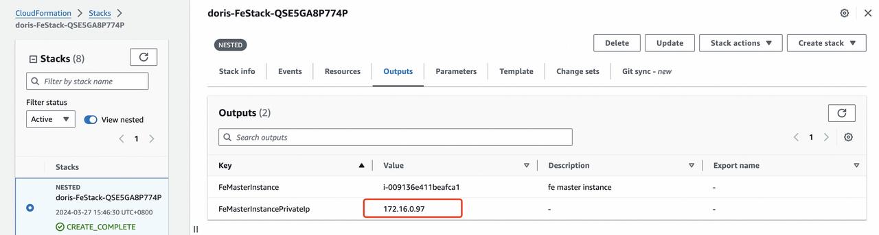 find the connection address for FE